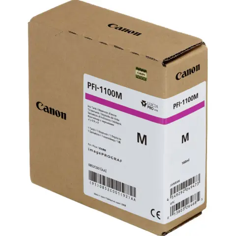 Tusz Canon PFI-1100M Magenta do drukarek (Oryginalny) [160ml]